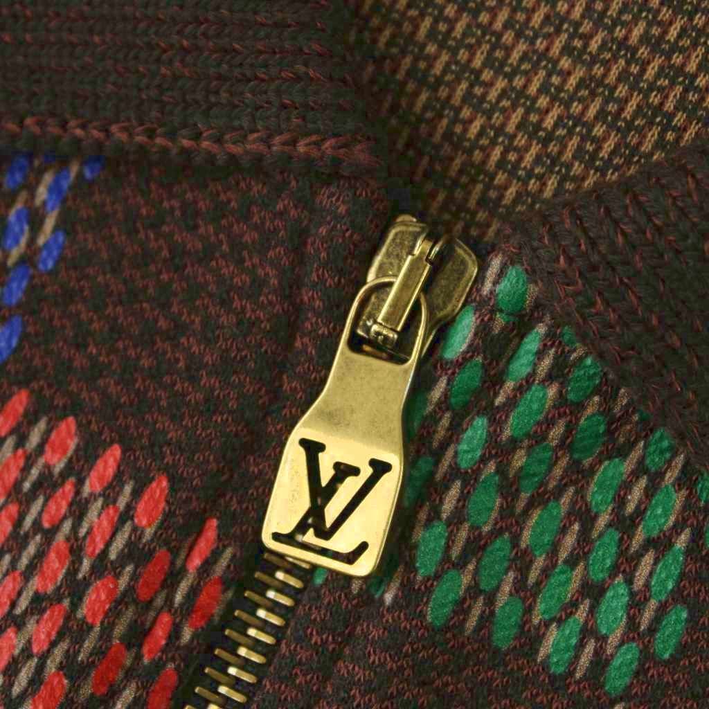 Louis Vuitton 25SS Monogram Embossed Track Jacket All-Over Pattern Size M Good Condition