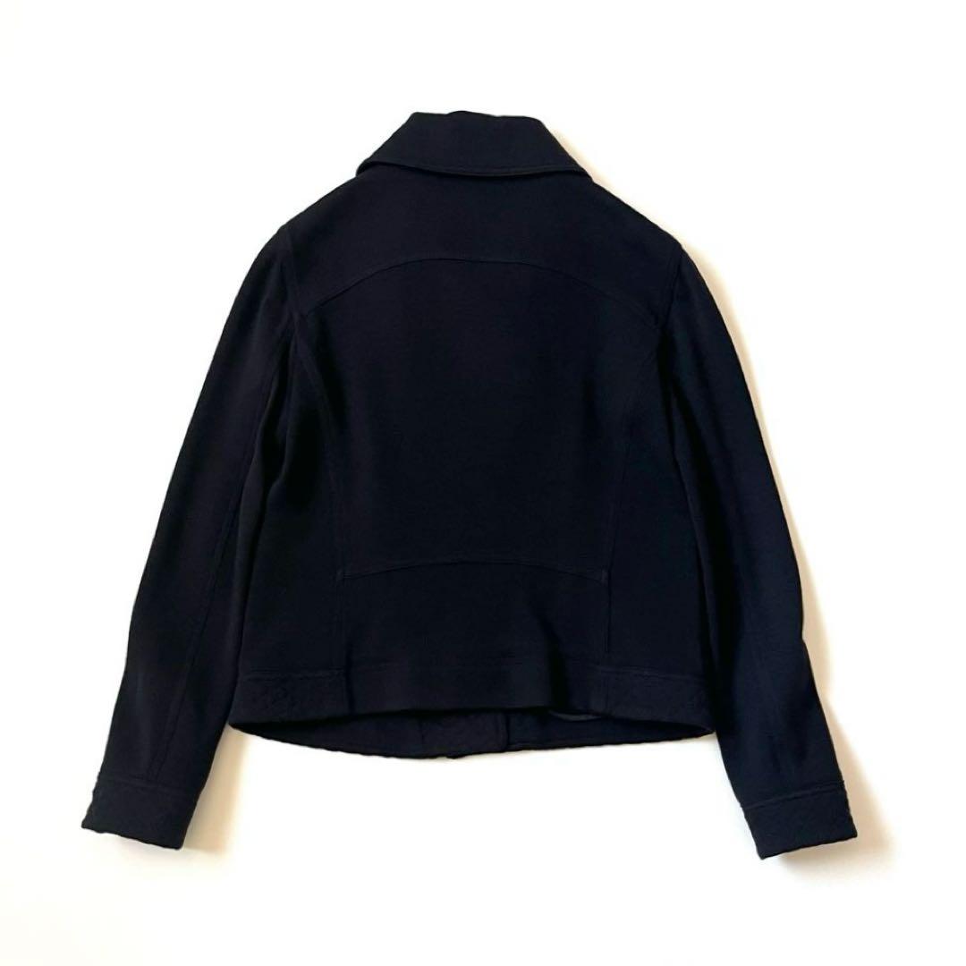 Chanel Riders Knit Jacket Coco Button Embroidery Quilting Size 40 Like New