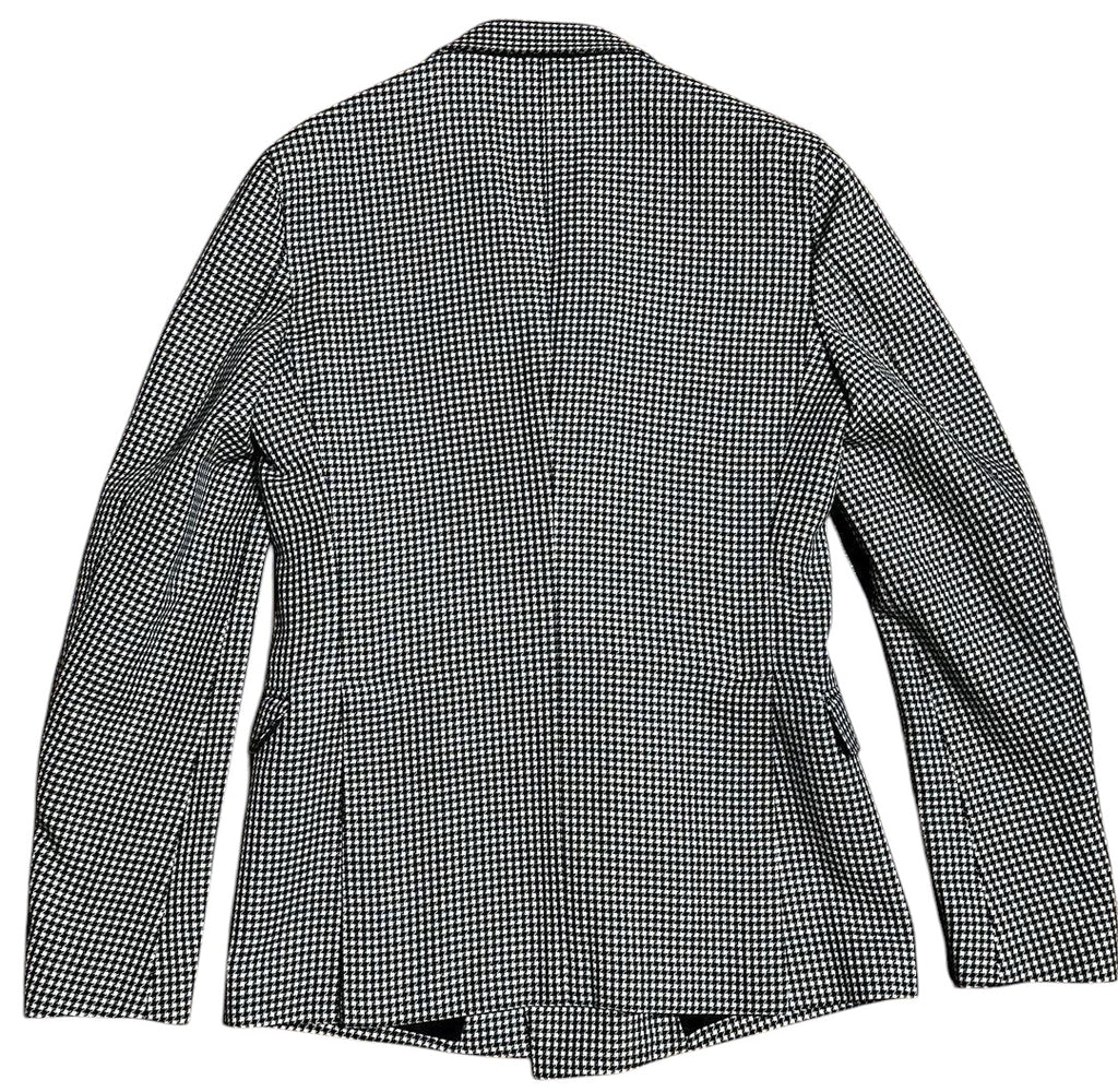 NWT Loewe Houndstooth Double Breasted Jacket Size 44 Good Condition