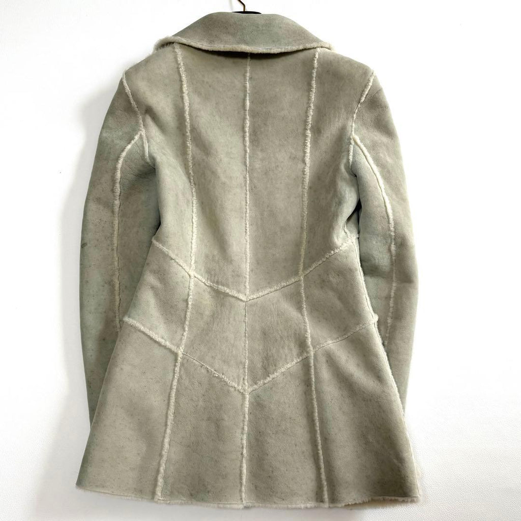 Chanel CC Logo Mouton Fur Coat Good Condition