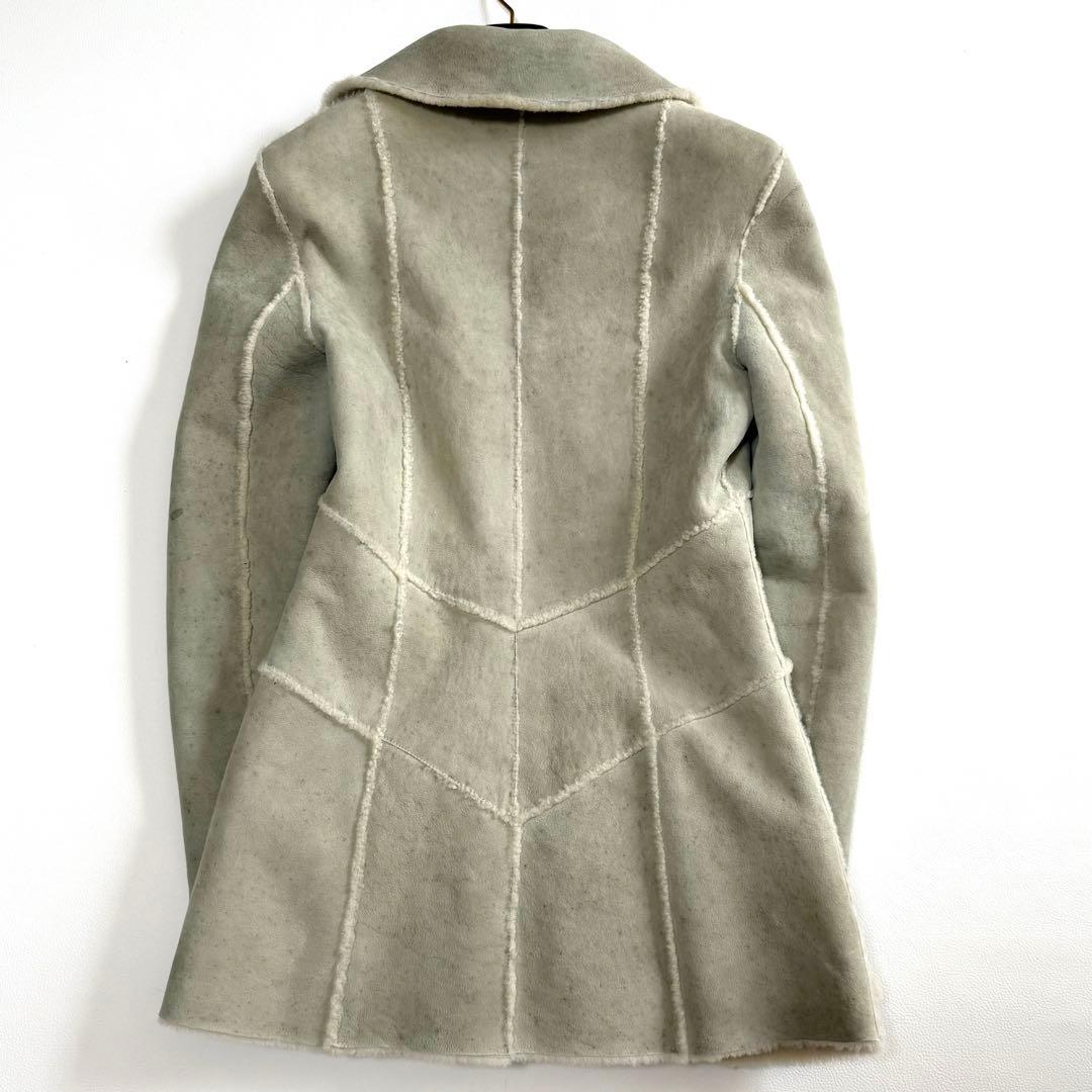 Chanel CC Logo Mouton Fur Coat Good Condition