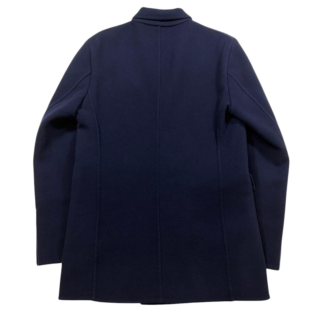 Loewe Double Breasted Cashmere Blend Tailored Jacket Navy Size 48 Like New