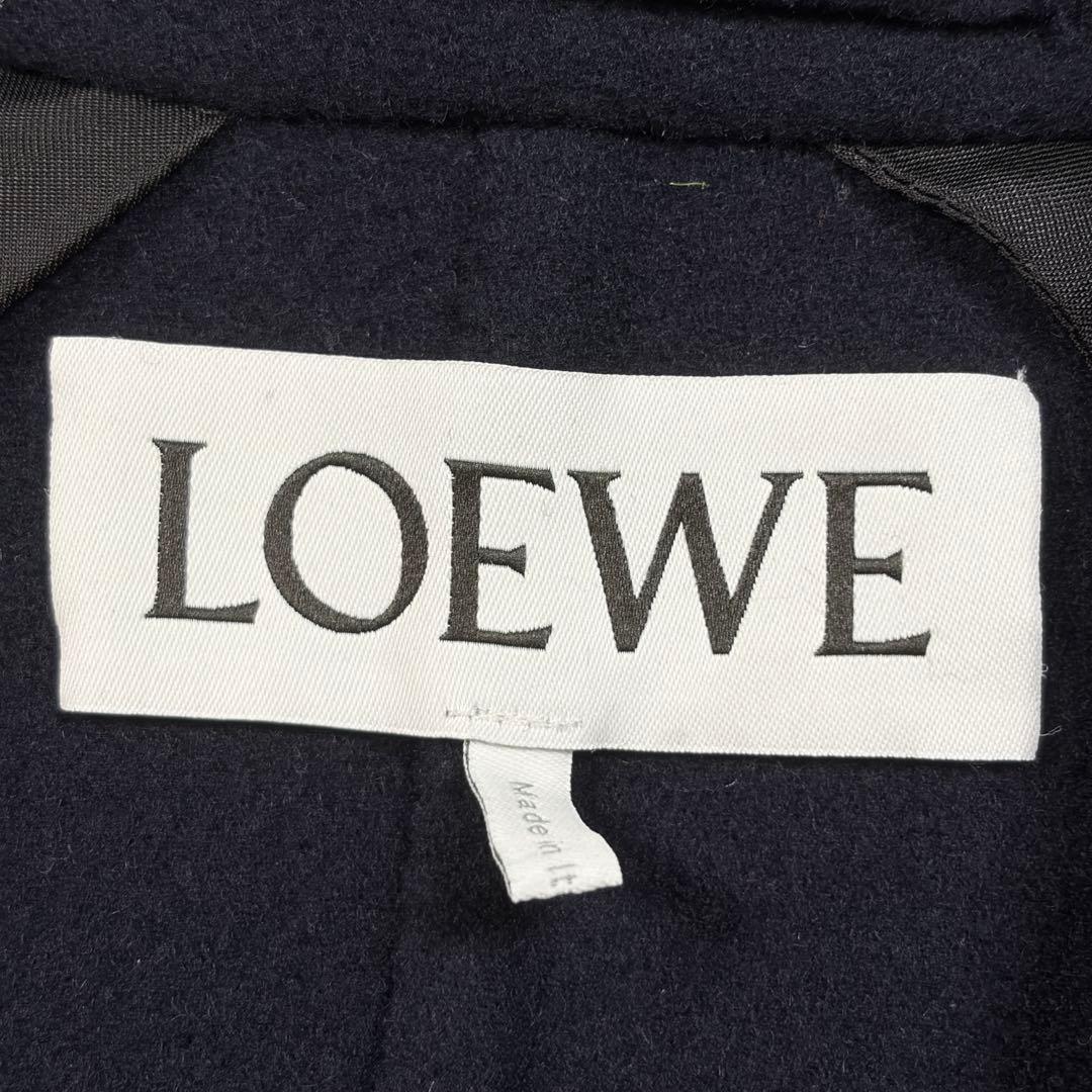 Loewe Double Breasted Cashmere Blend Tailored Jacket Navy Size 48 Like New