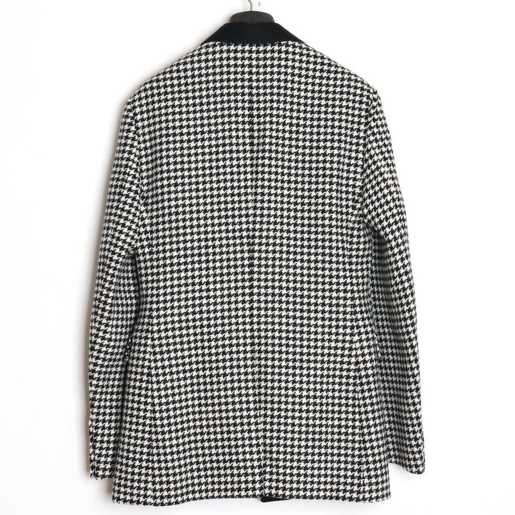 Loewe 19AW Tweed 2B Tuxedo Jacket Size 48 Good Condition