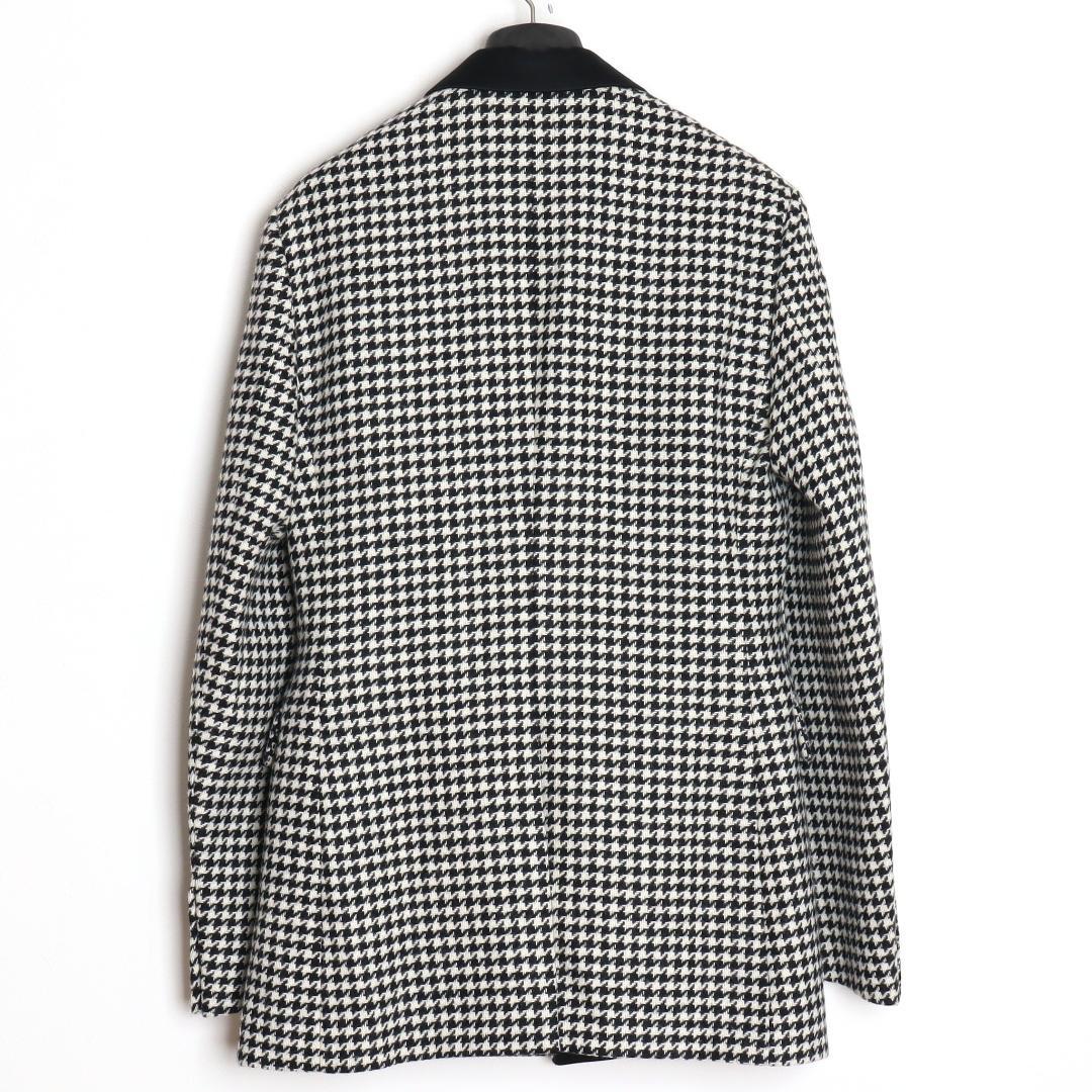 Loewe 19AW Tweed 2B Tuxedo Jacket Size 48 Good Condition
