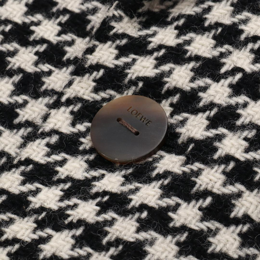 Loewe 19AW Tweed 2B Tuxedo Jacket Size 48 Good Condition