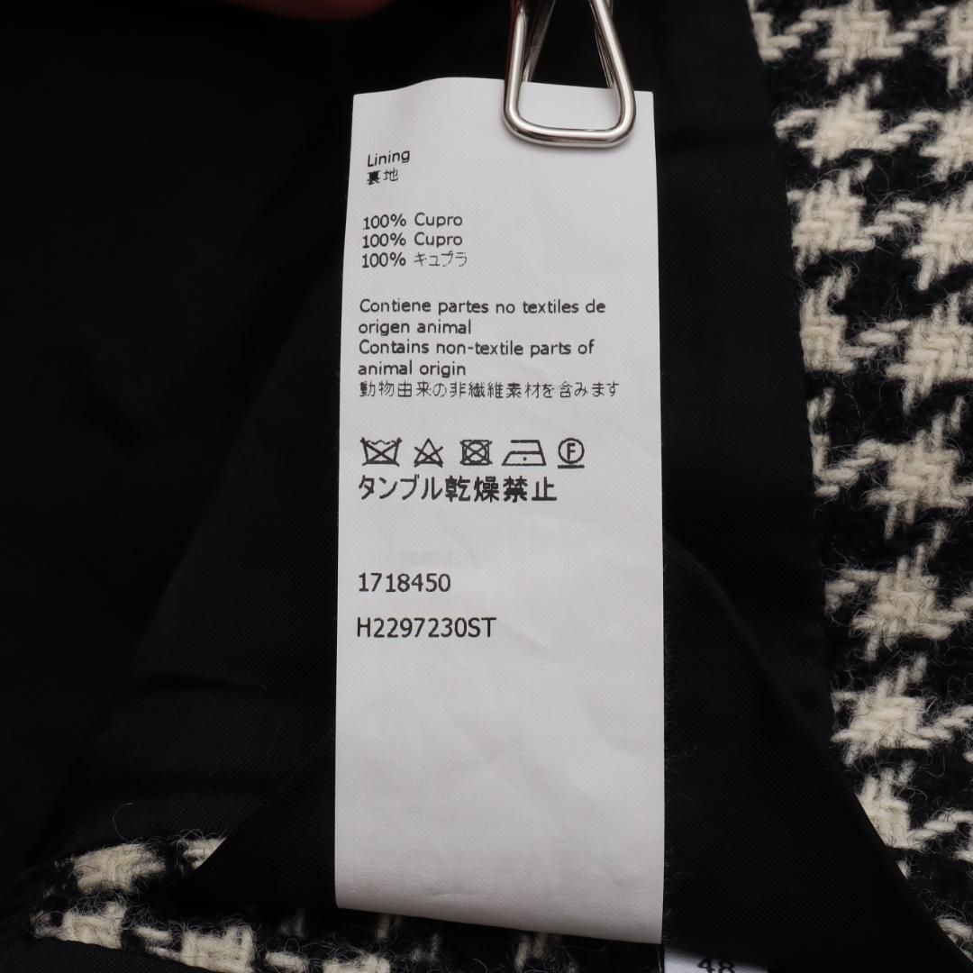 Loewe 19AW Tweed 2B Tuxedo Jacket Size 48 Good Condition