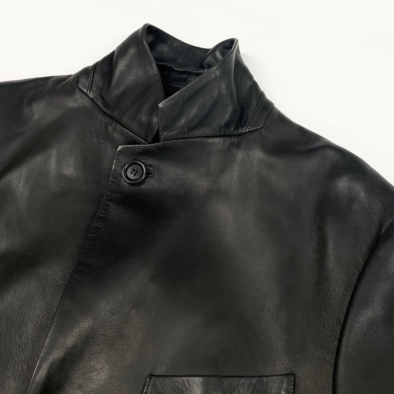 Loewe Leather Tailored Jacket 3B Black Size 50 Good Condition