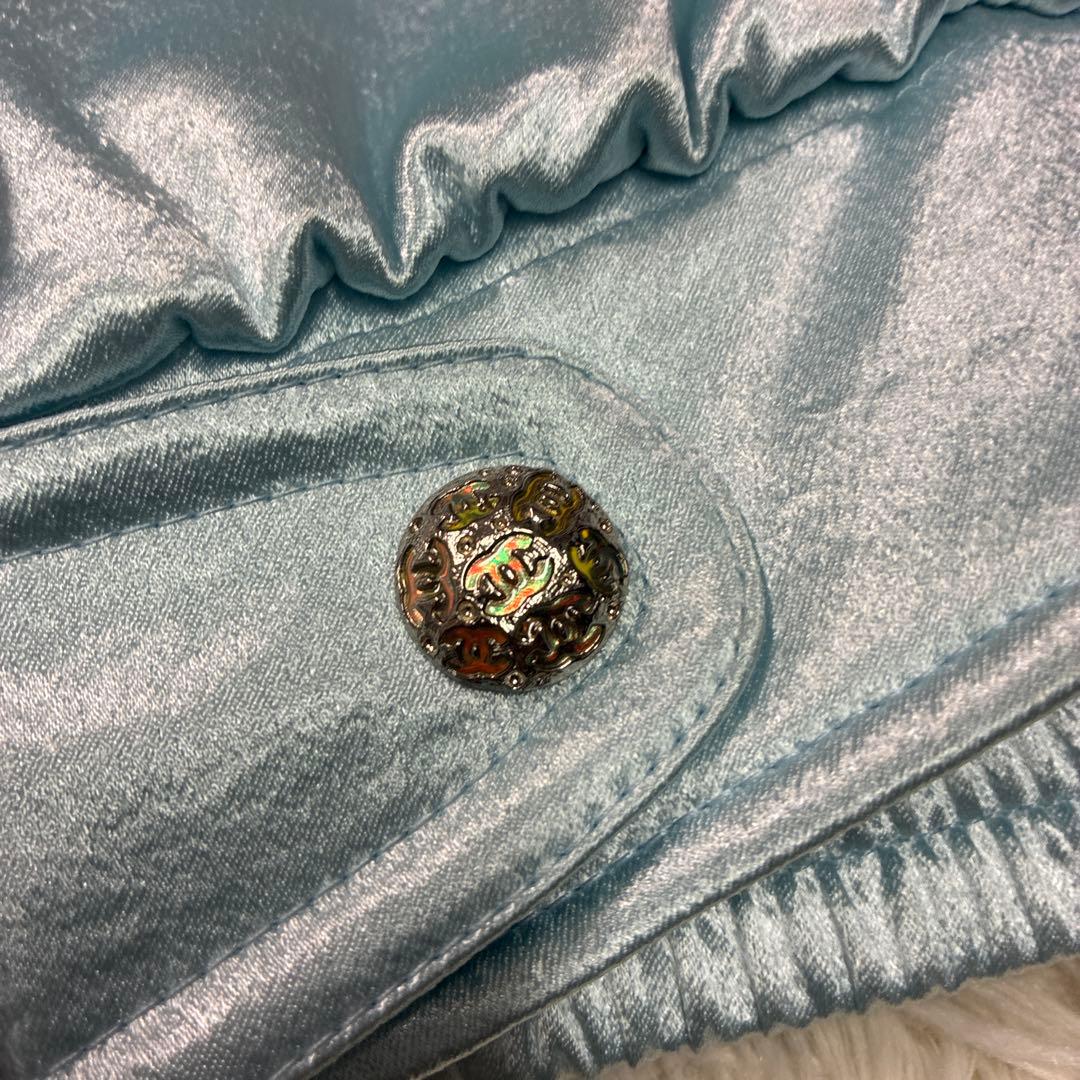 Chanel Light Blue Jacket Size 36 Good Condition