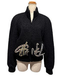 Chanel Tweed Blouson Jacket with Bijou Detail Good Condition