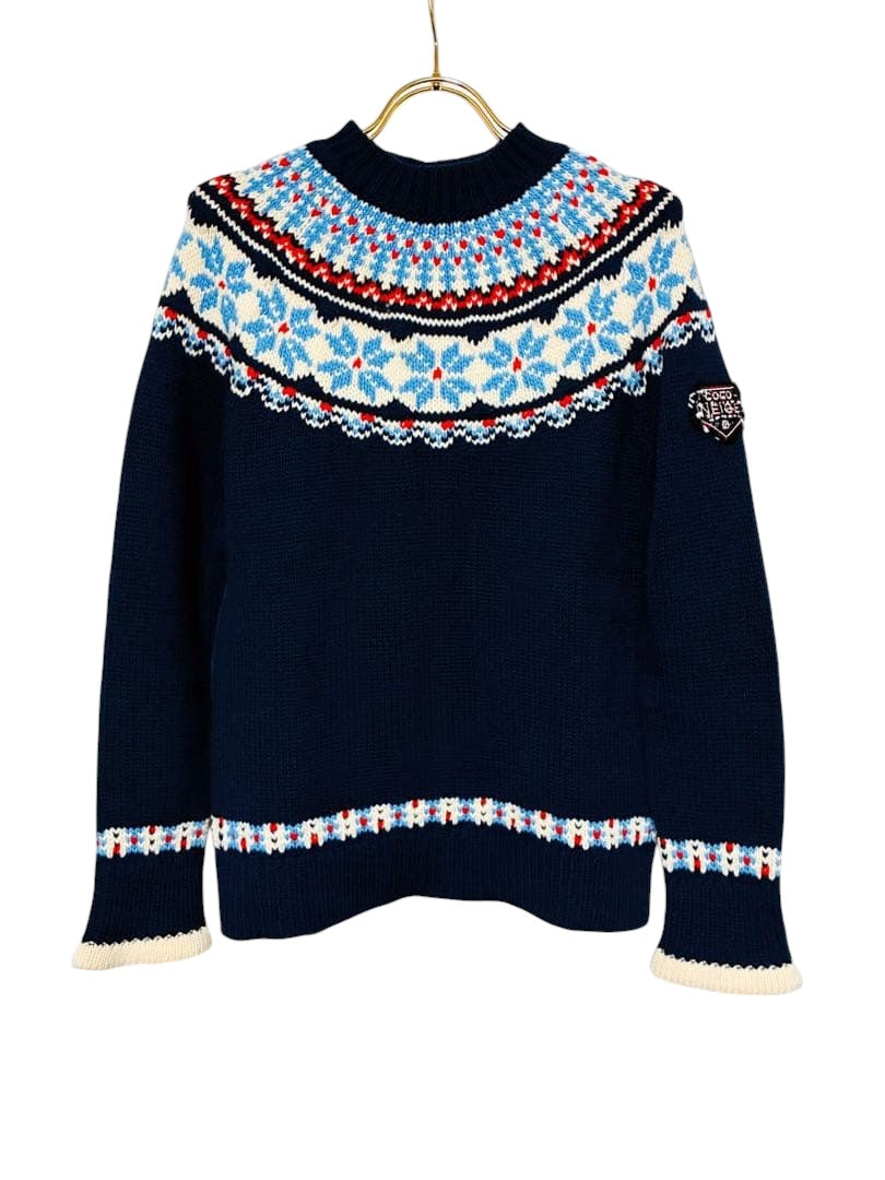 Chanel Coco Neige Wool Sweater Size 36 Like New