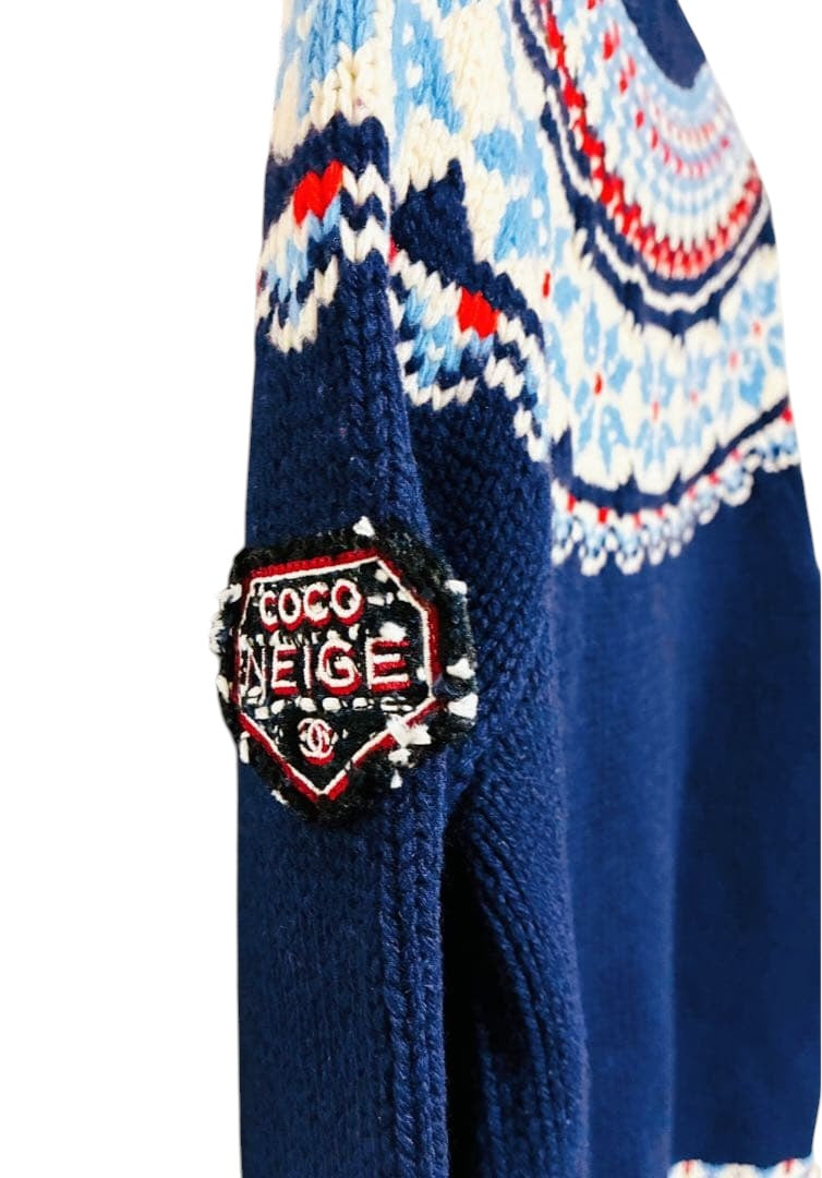 Chanel Coco Neige Wool Sweater Size 36 Like New