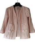 Chanel Knit Jacket Size 38 Good Condition