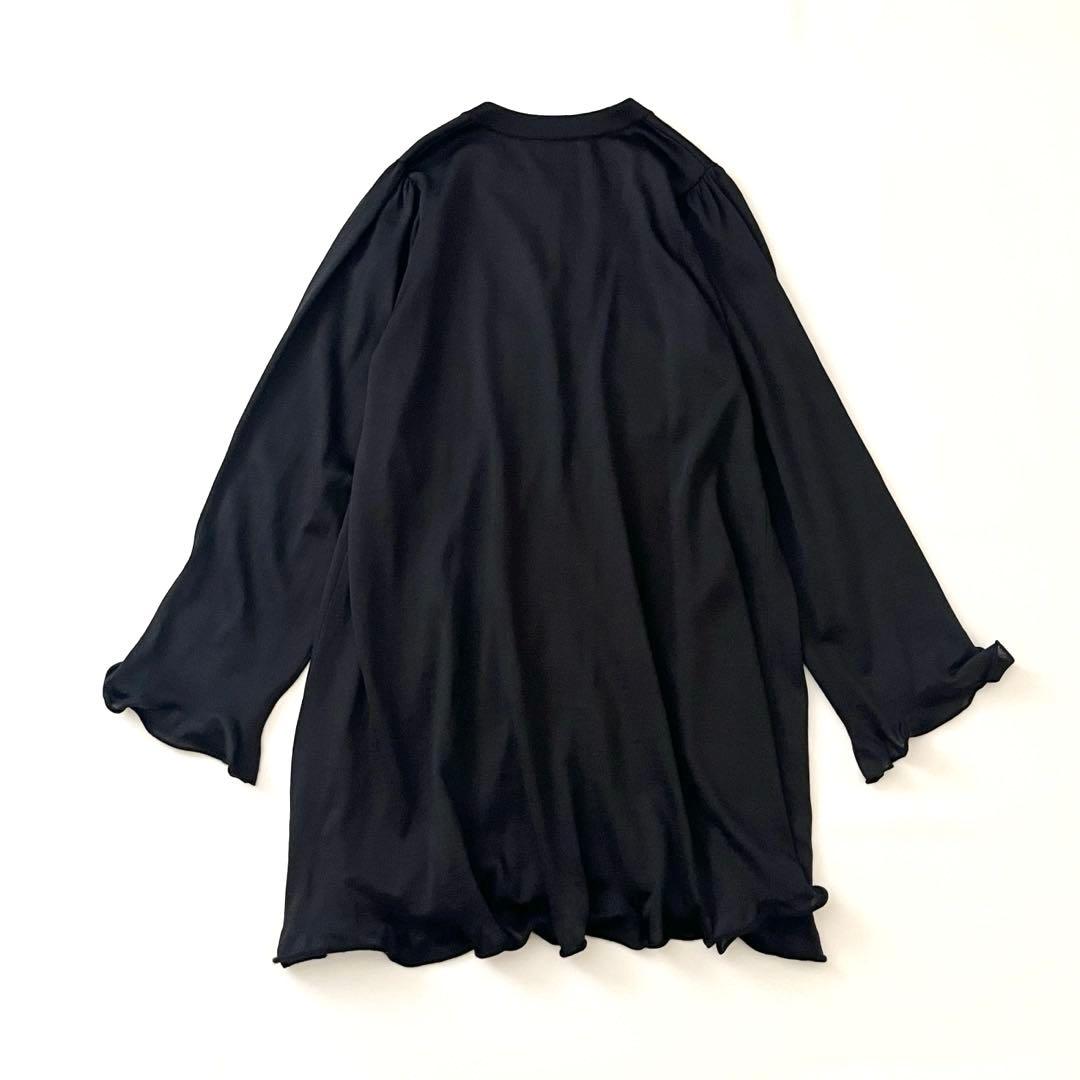 Chanel 23AW Cashmere & Silk Frill Cardigan CC Mark Size 38 Like New