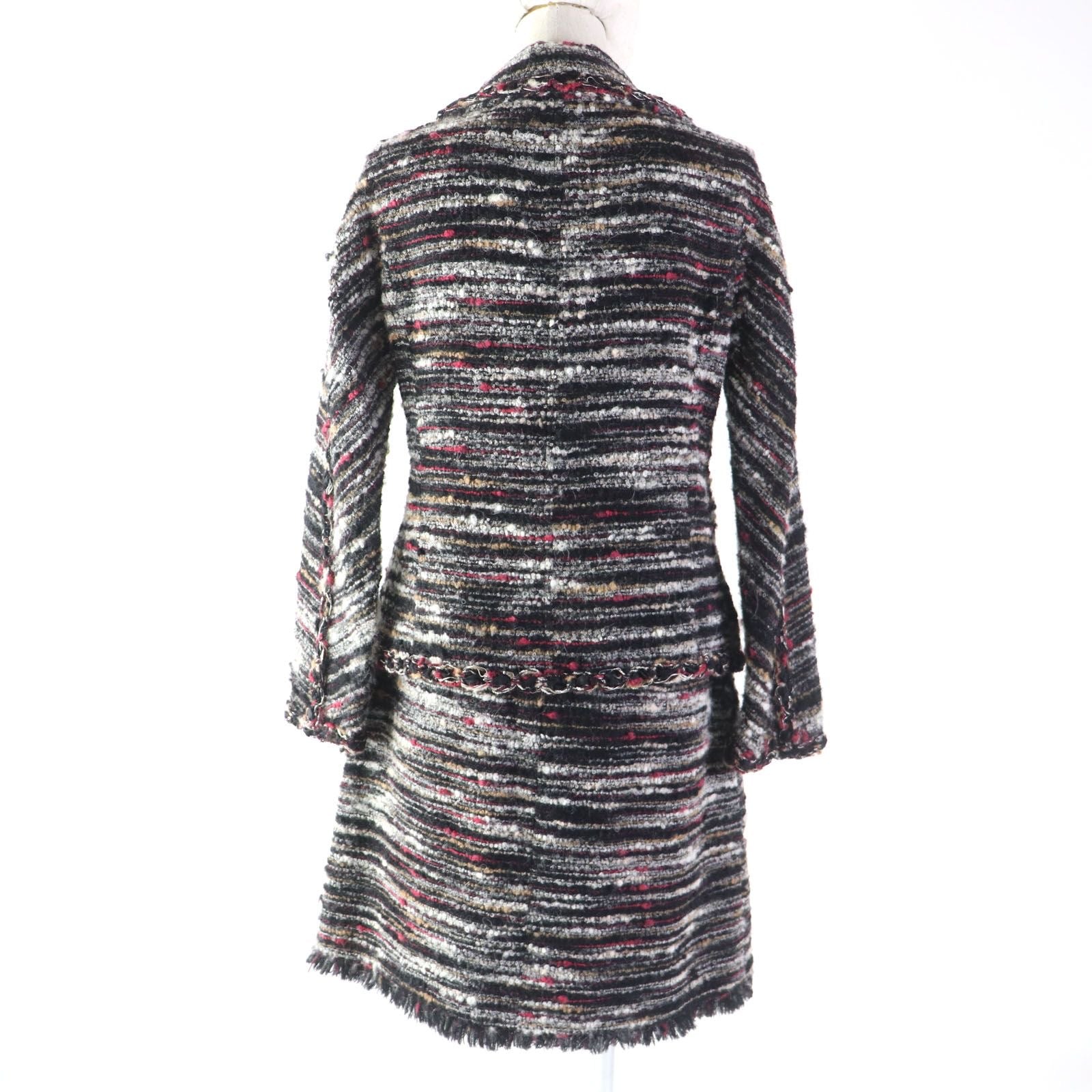 CHANEL Tweed Jacket & Skirt Setup P41820 / P41816 Multicolor Size 36 / 38