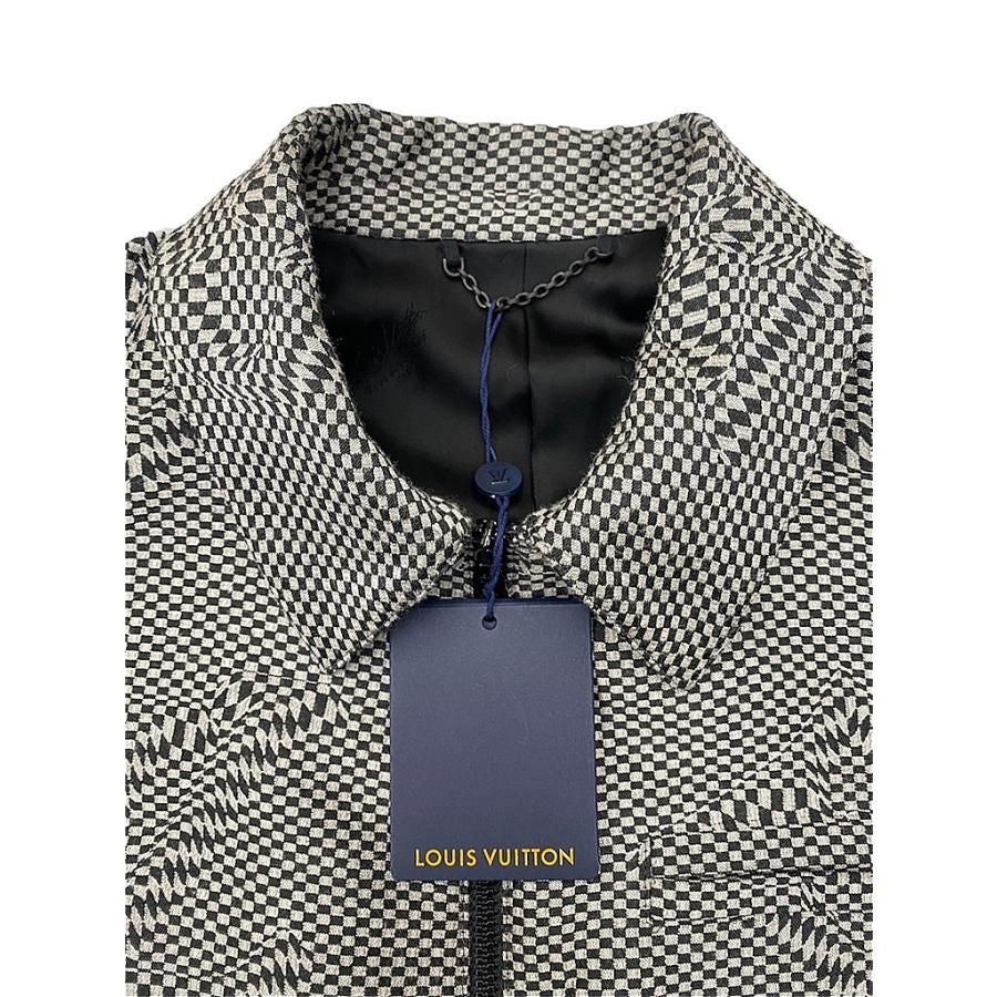 LOUIS VUITTON HKFB1E ジップアップジャケット 21AW 黒灰色 サイズ50