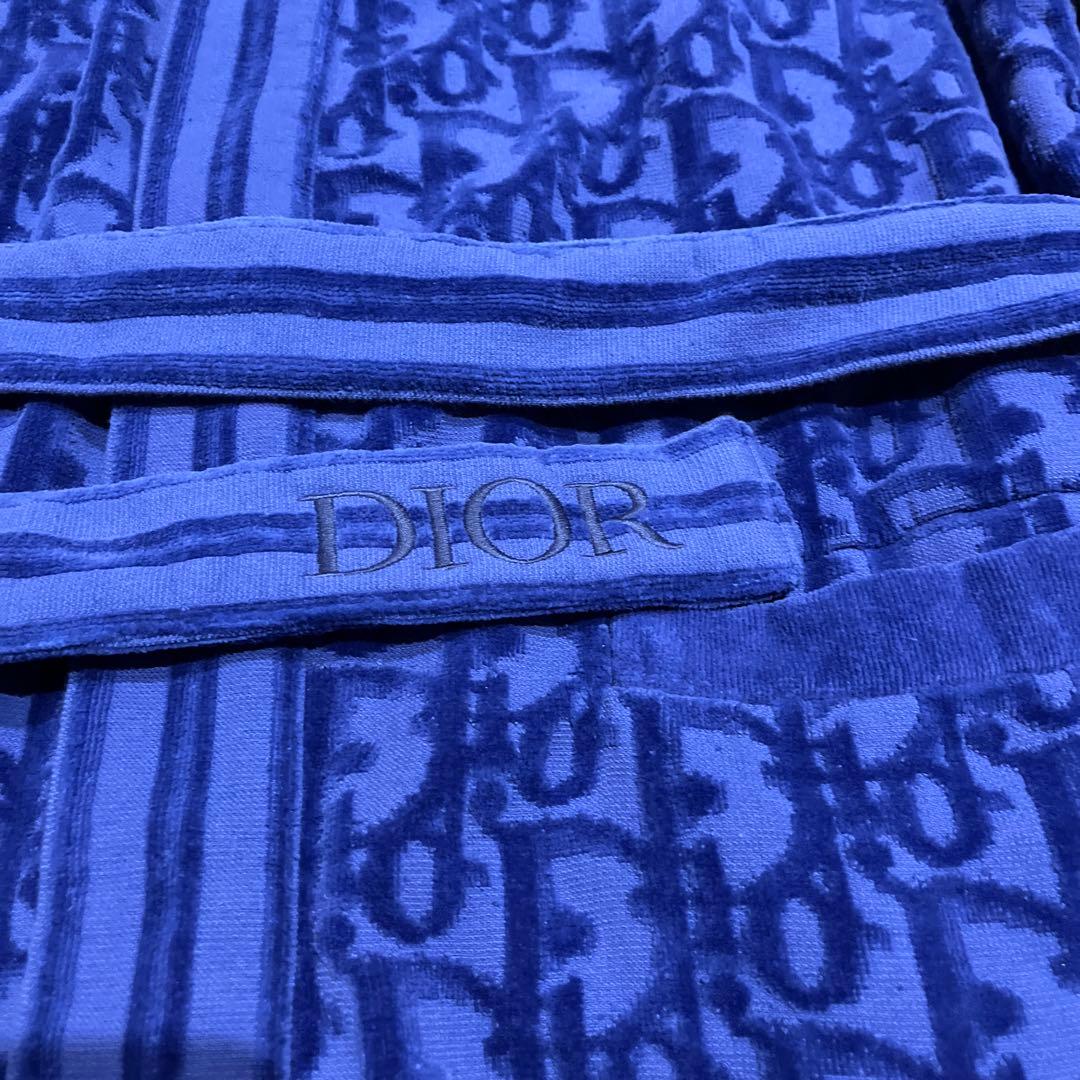 Dior Oblique Bathrobe Gown  / Beach Robe in Blue — Kim Jones