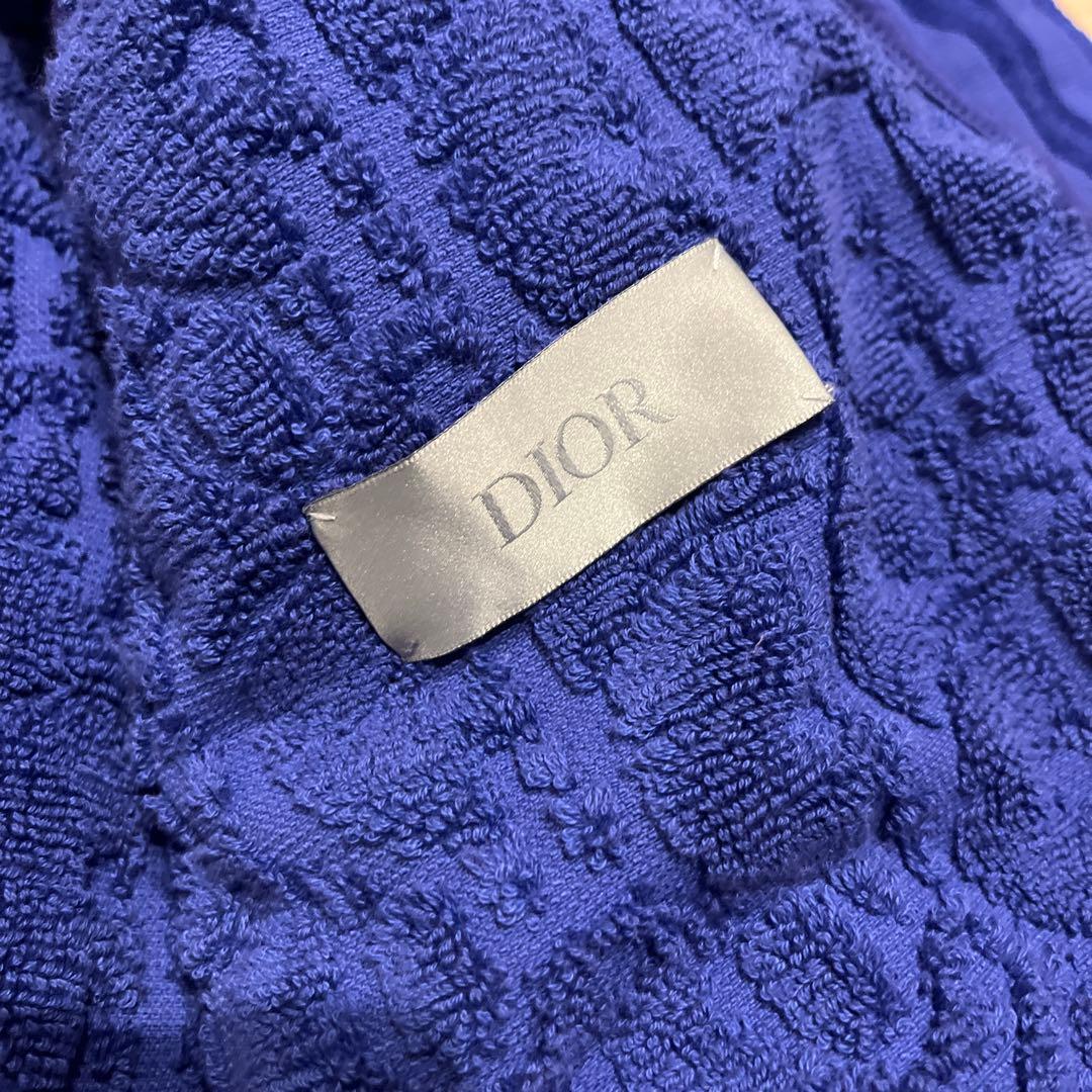 Dior Oblique Bathrobe Gown  / Beach Robe in Blue — Kim Jones