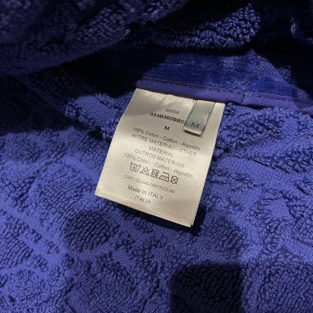 Dior Oblique Bathrobe Gown  / Beach Robe in Blue — Kim Jones