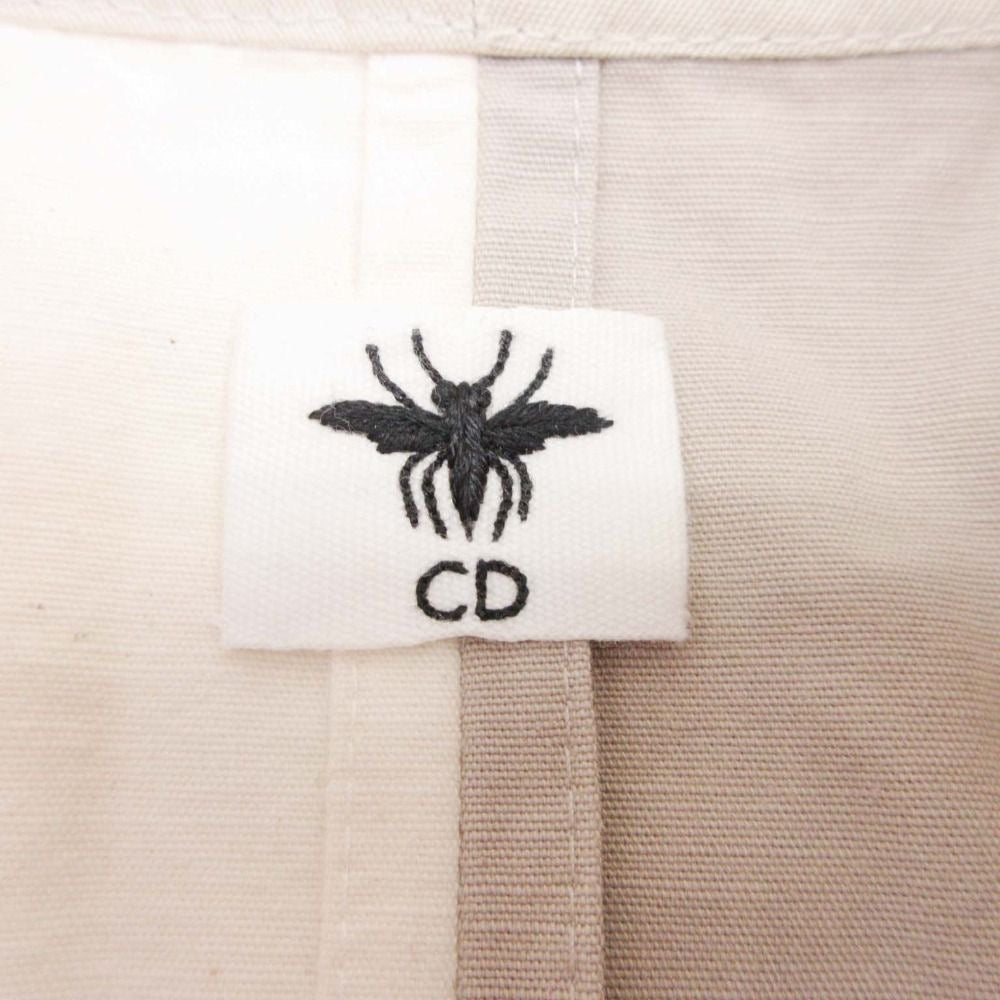 Christian Dior 21SS Patchwork Waist-Mark Bee Embroidery Jacket Beige Size 36