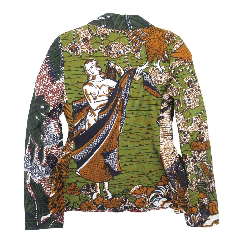 Christian Dior 20SS LA TEMPERANCE All-Over Print Double Breasted Blazer Multicolor Size 36