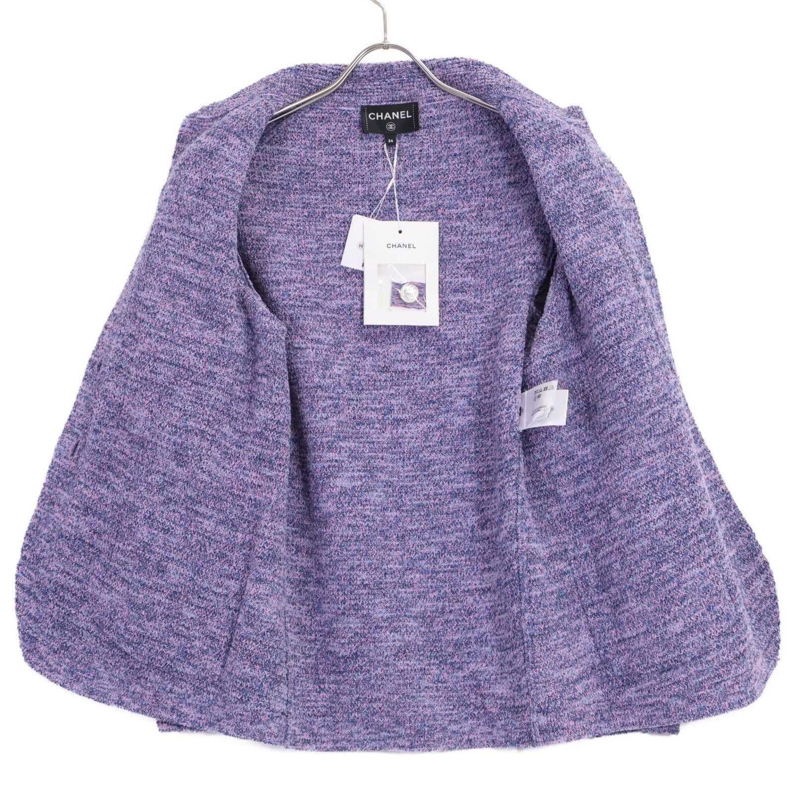 CHANEL 25AW CC Button Knit Jacket — Size 34