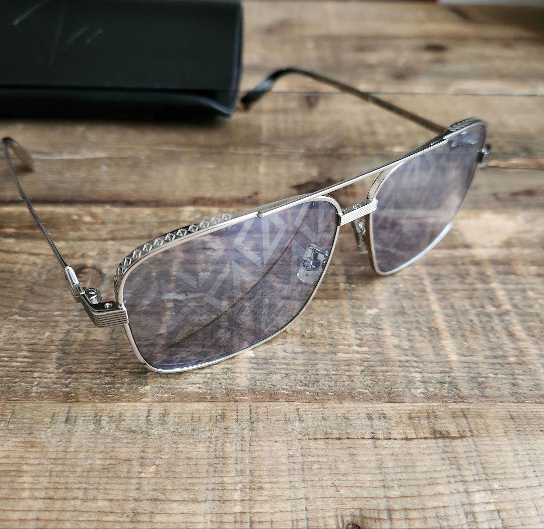 Dior Homme CD Diamond S9U S9F Sunglasses Teardrop Eyewear Silver Men
