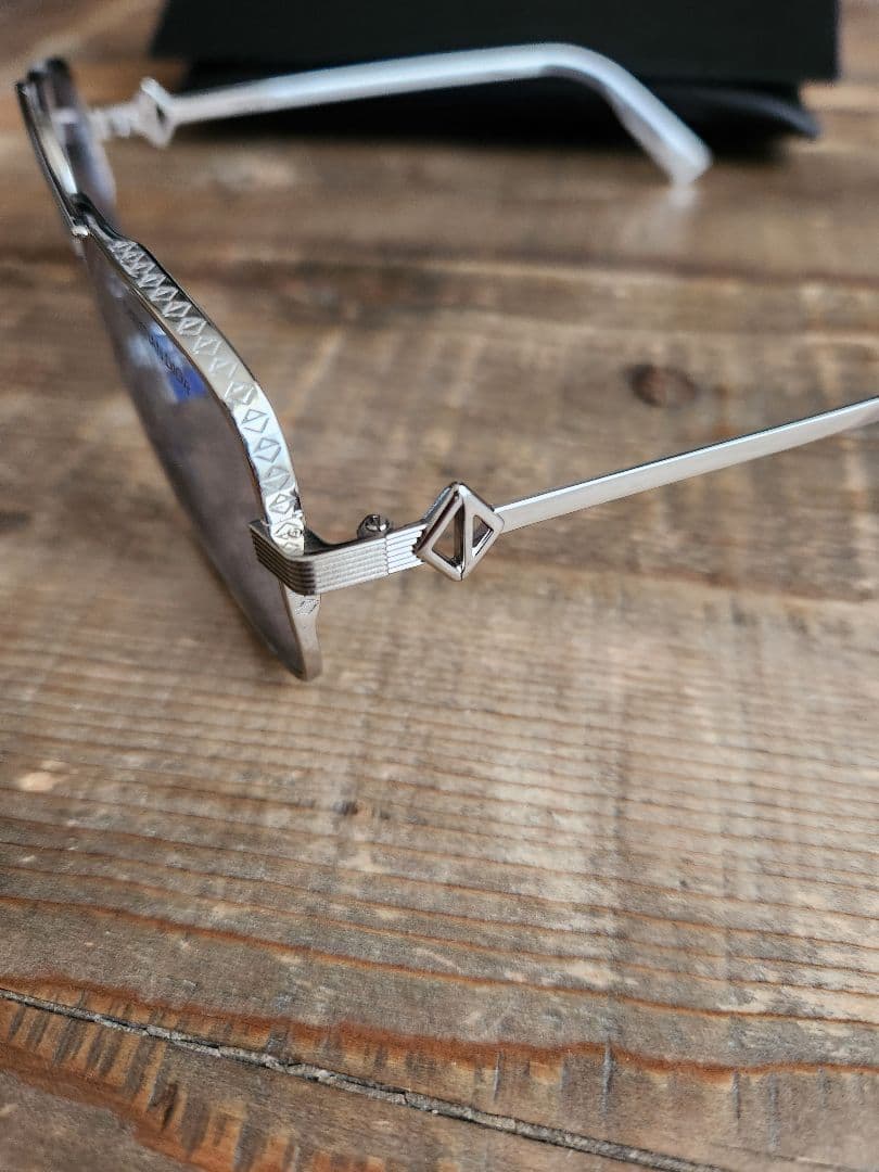 Dior Homme CD Diamond S9U S9F Sunglasses Teardrop Eyewear Silver Men