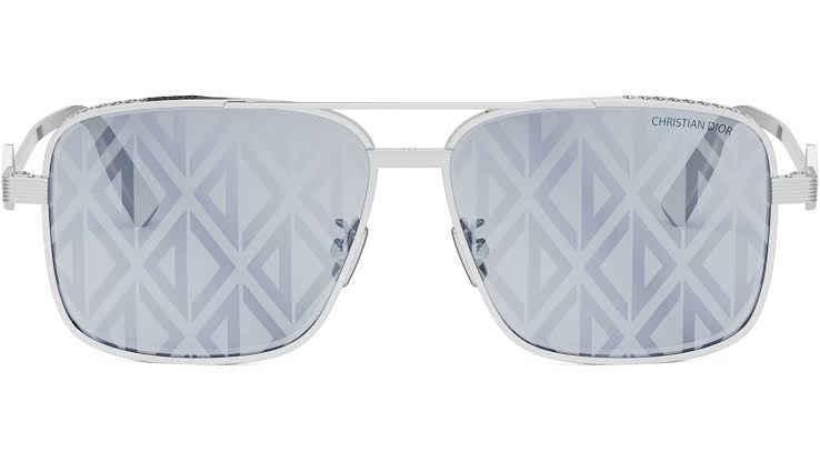 Dior Homme CD Diamond S9U S9F Sunglasses Teardrop Eyewear Silver Men