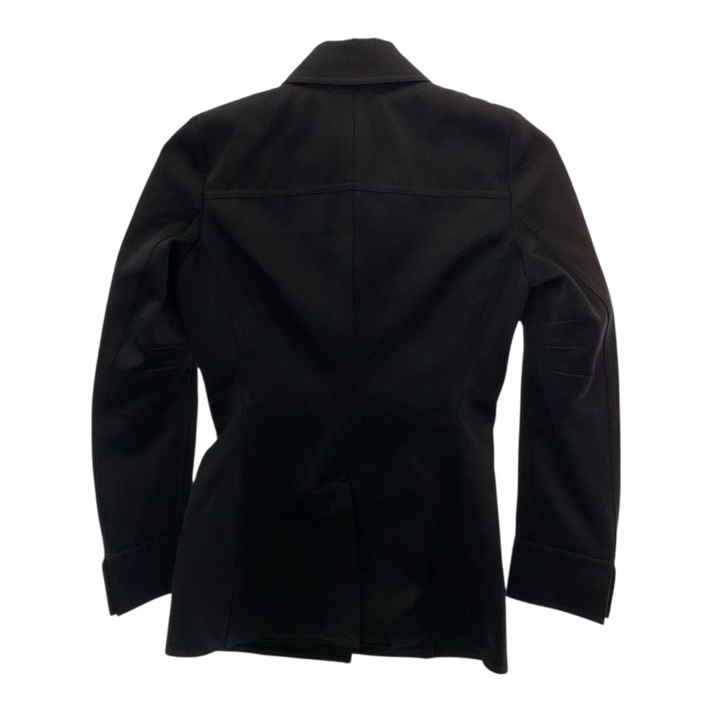 CHANEL Sport Line CC Logo Jacket Black Cotton Silk P29264 Size 34
