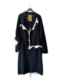 Yohji Yamamoto 24SS Frill Long Coat Black Size L