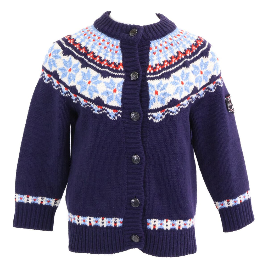 CHANEL COCO NEIGE Wool Knit Cardigan P59762 Size 36