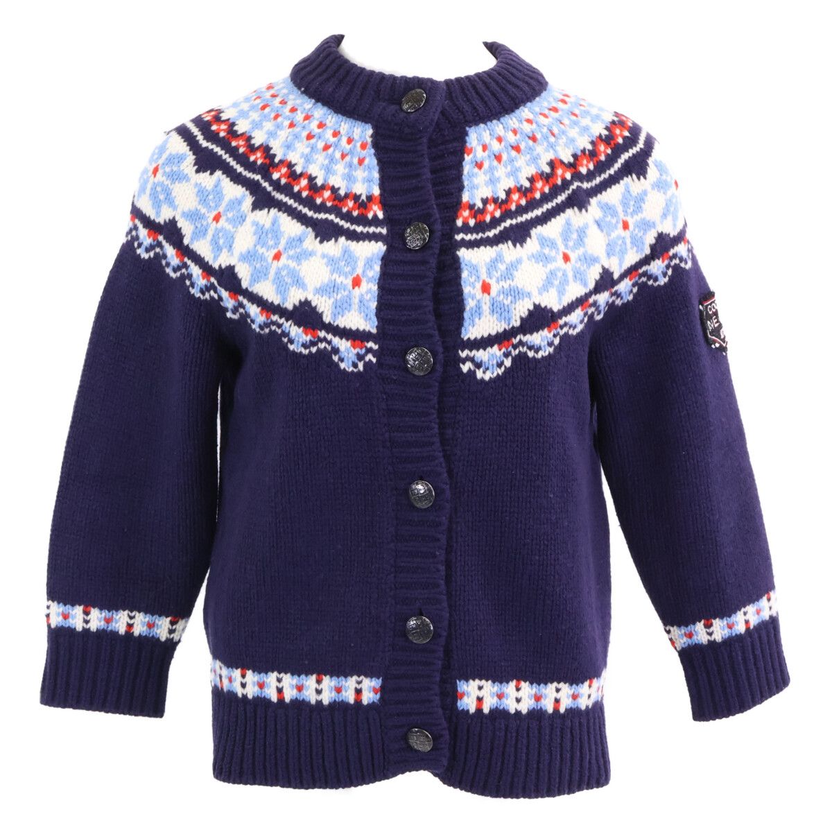 CHANEL COCO NEIGE Wool Knit Cardigan P59762 Size 36