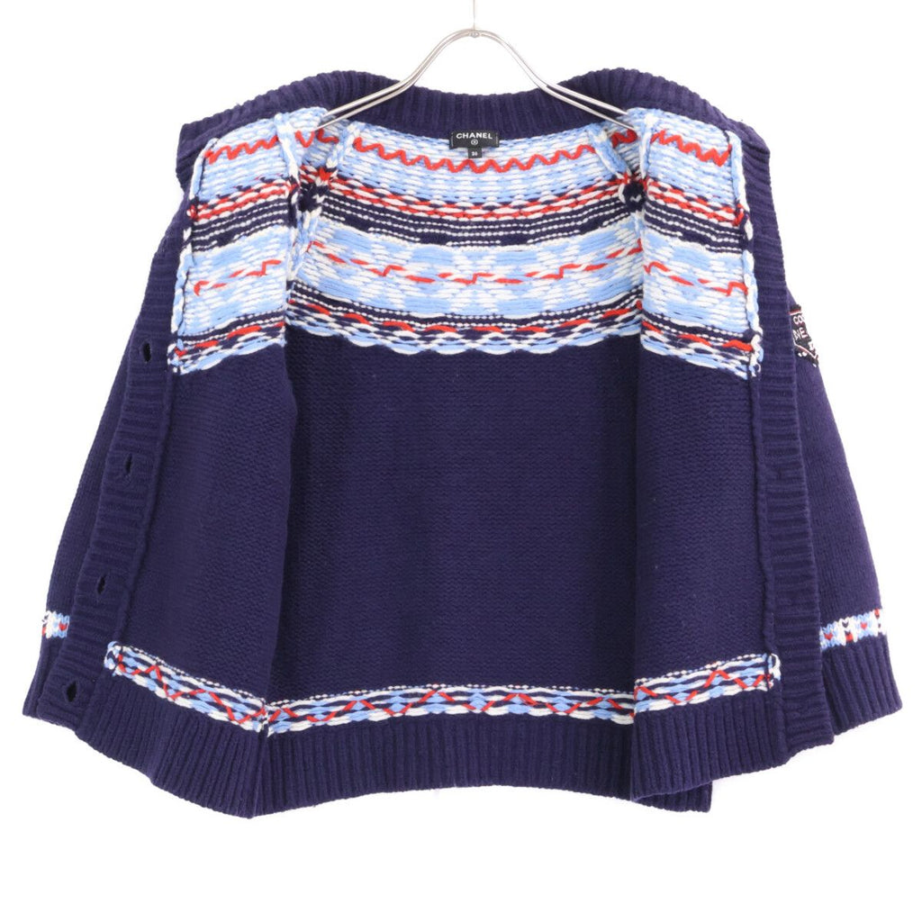 CHANEL COCO NEIGE Wool Knit Cardigan P59762 Size 36