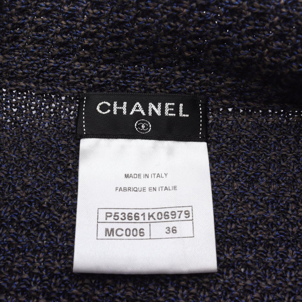 CHANEL Coco Mark Button Cardigan Size 36