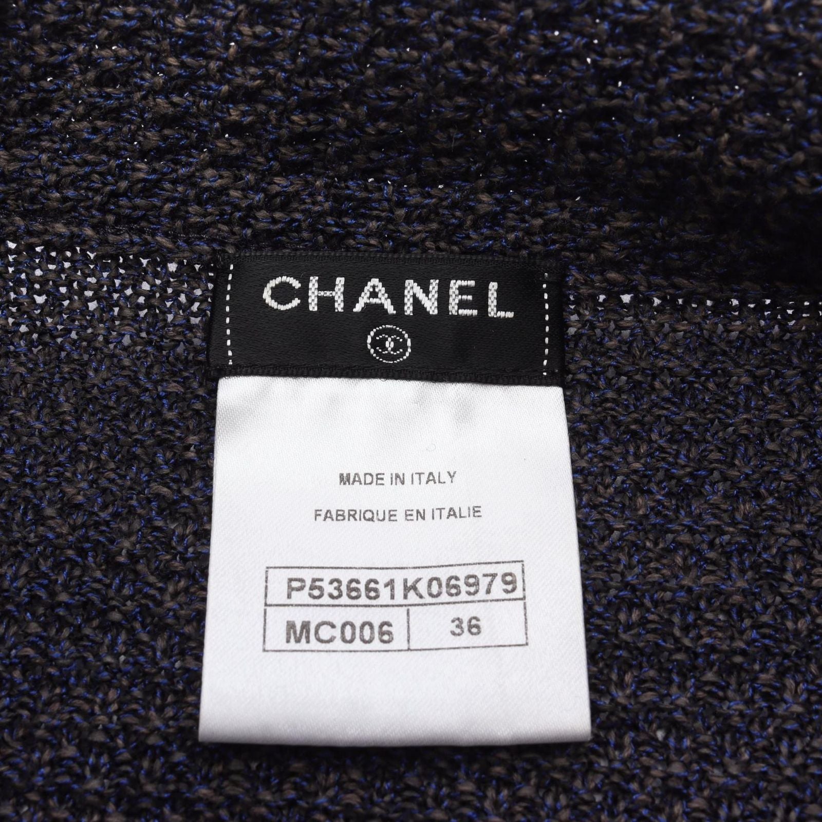 CHANEL Coco Mark Button Cardigan Size 36