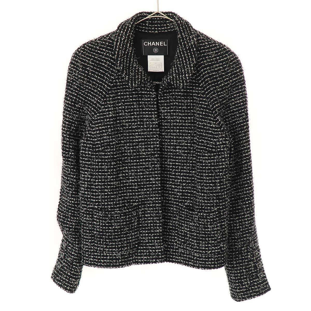CHANEL 2003C ツイードジャケット ココボタン ブラック P20548V11528 サイズ 38