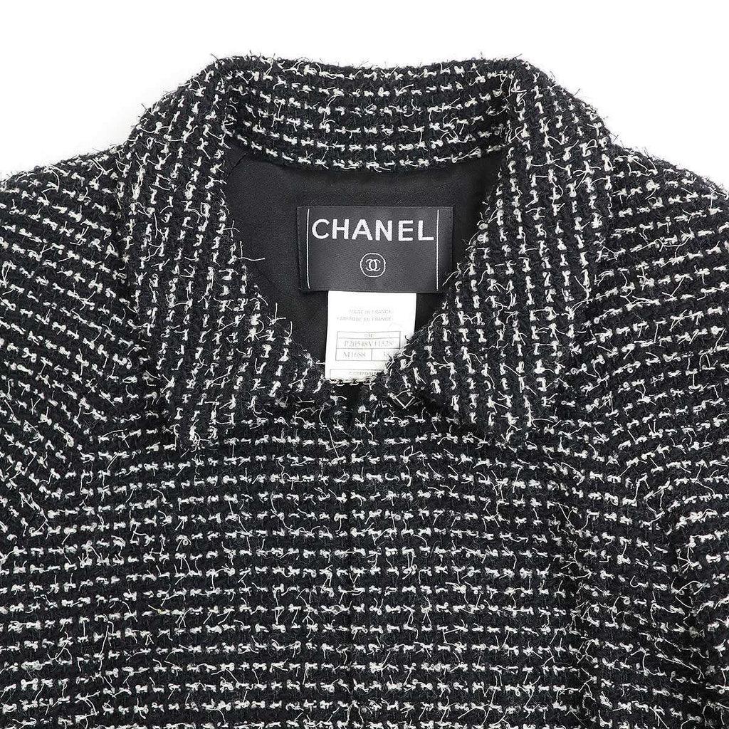 CHANEL 2003C ツイードジャケット ココボタン ブラック P20548V11528 サイズ 38