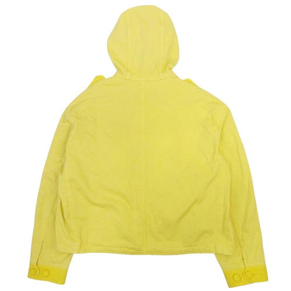 Dior Homme 21AW Peter Doig Oversized Hoodie Cotton Twill Jacket Blouson Size 50 Yellow