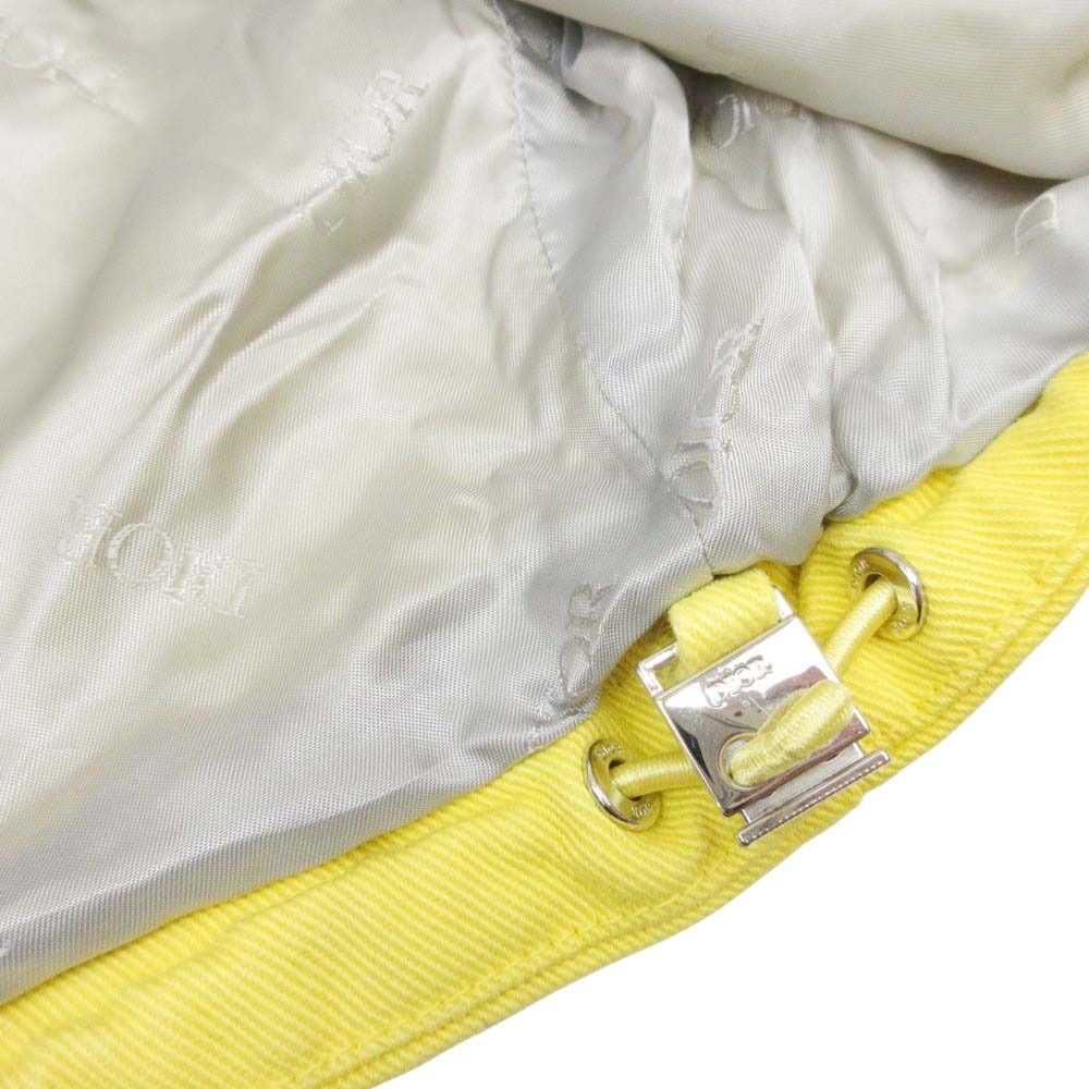 Dior Homme 21AW Peter Doig Oversized Hoodie Cotton Twill Jacket Blouson Size 50 Yellow