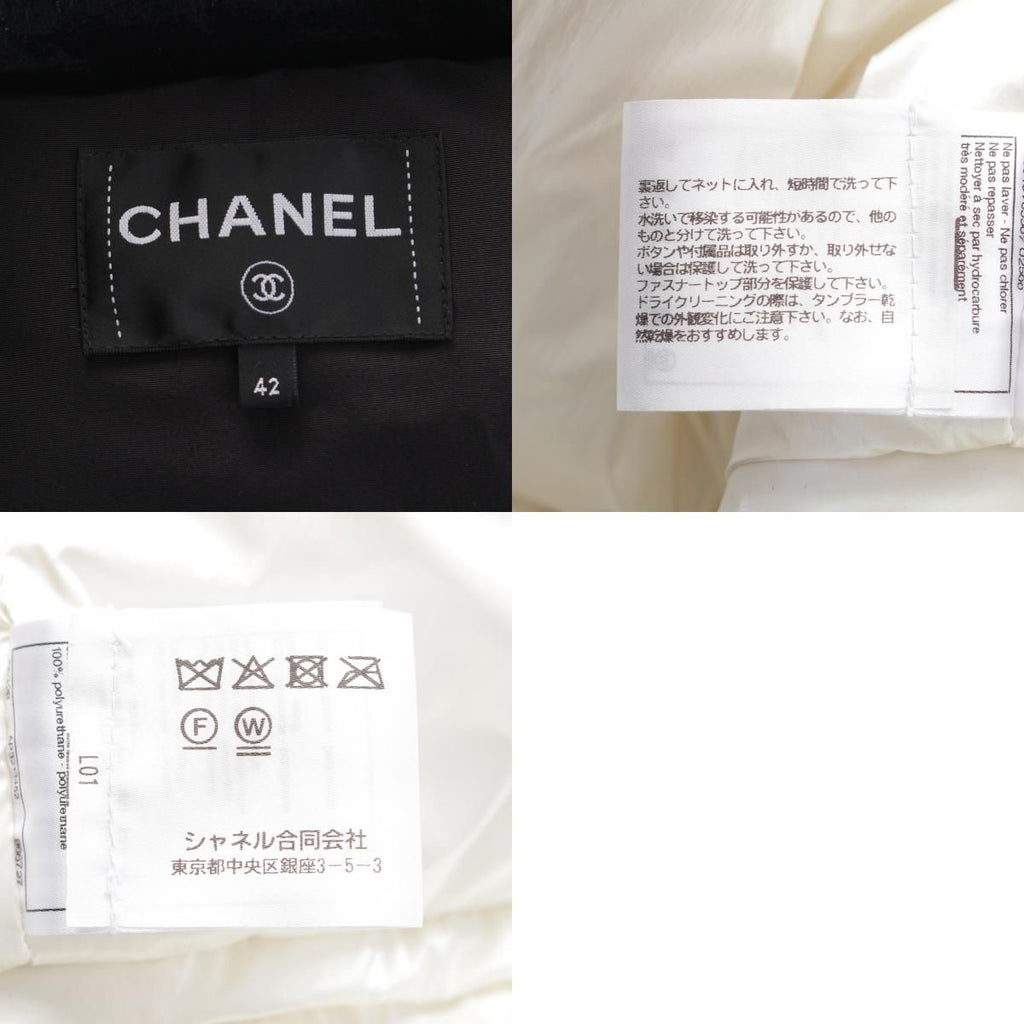 CHANEL Coco Neige 25/26 CC Logo Puffer Down Coat Size 42
