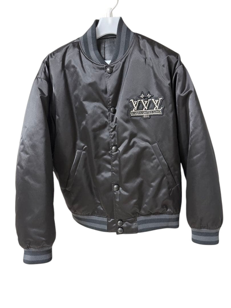 Louis Vuitton 25SS Embellished Nylon Baseball Blouson Size 50