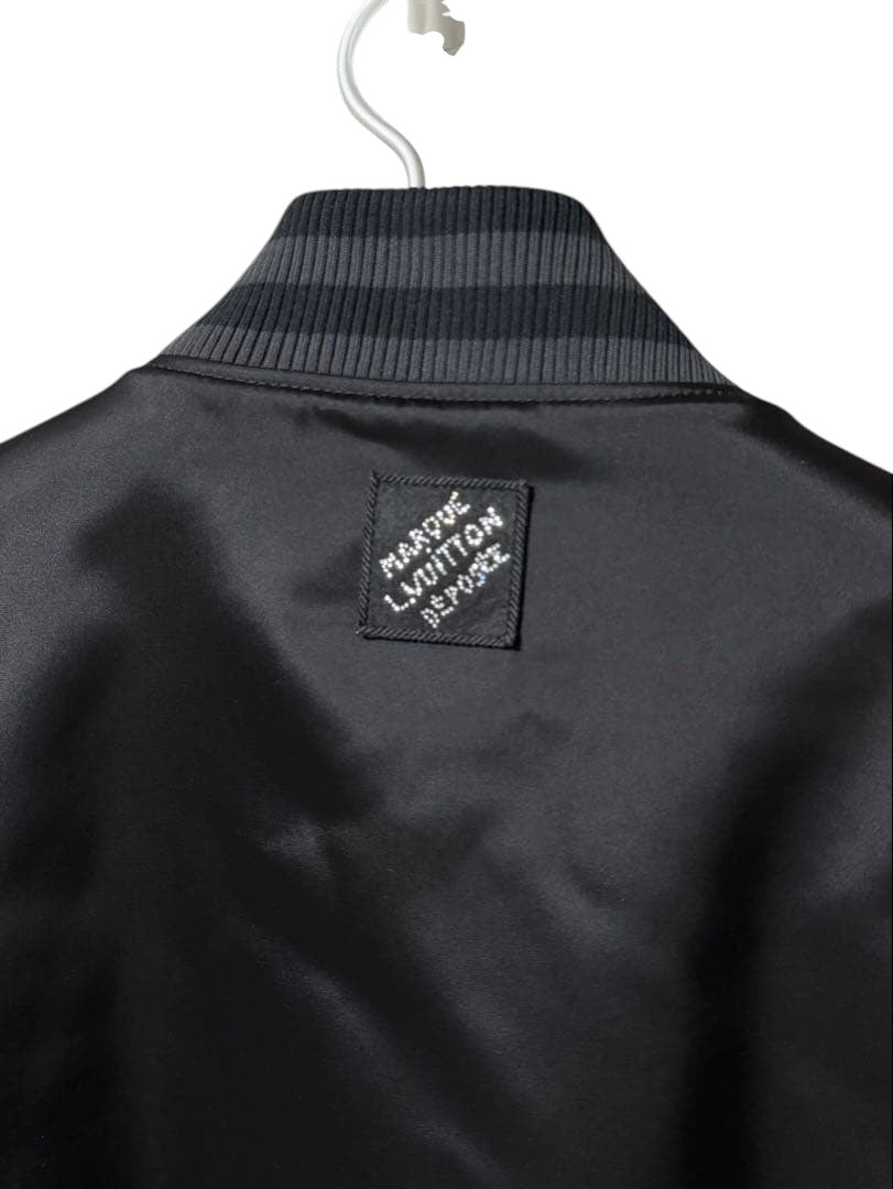 Louis Vuitton 25SS Embellished Nylon Baseball Blouson Size 50