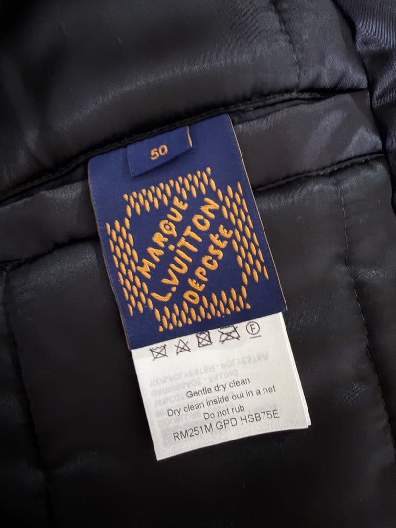 Louis Vuitton 25SS Embellished Nylon Baseball Blouson Size 50