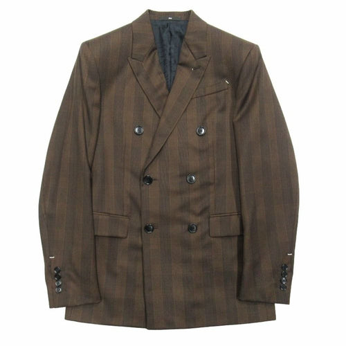 Berluti Glen Check Suit Setup Calligraphy Lining Jacket & Slacks — Jacket R44 / Pants 46 Brown