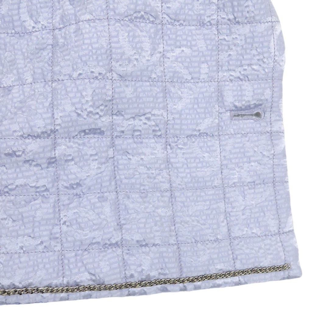 CHANEL Coco Mark Tweed Wool Jacket Size 36 Light Purple P71766V63175