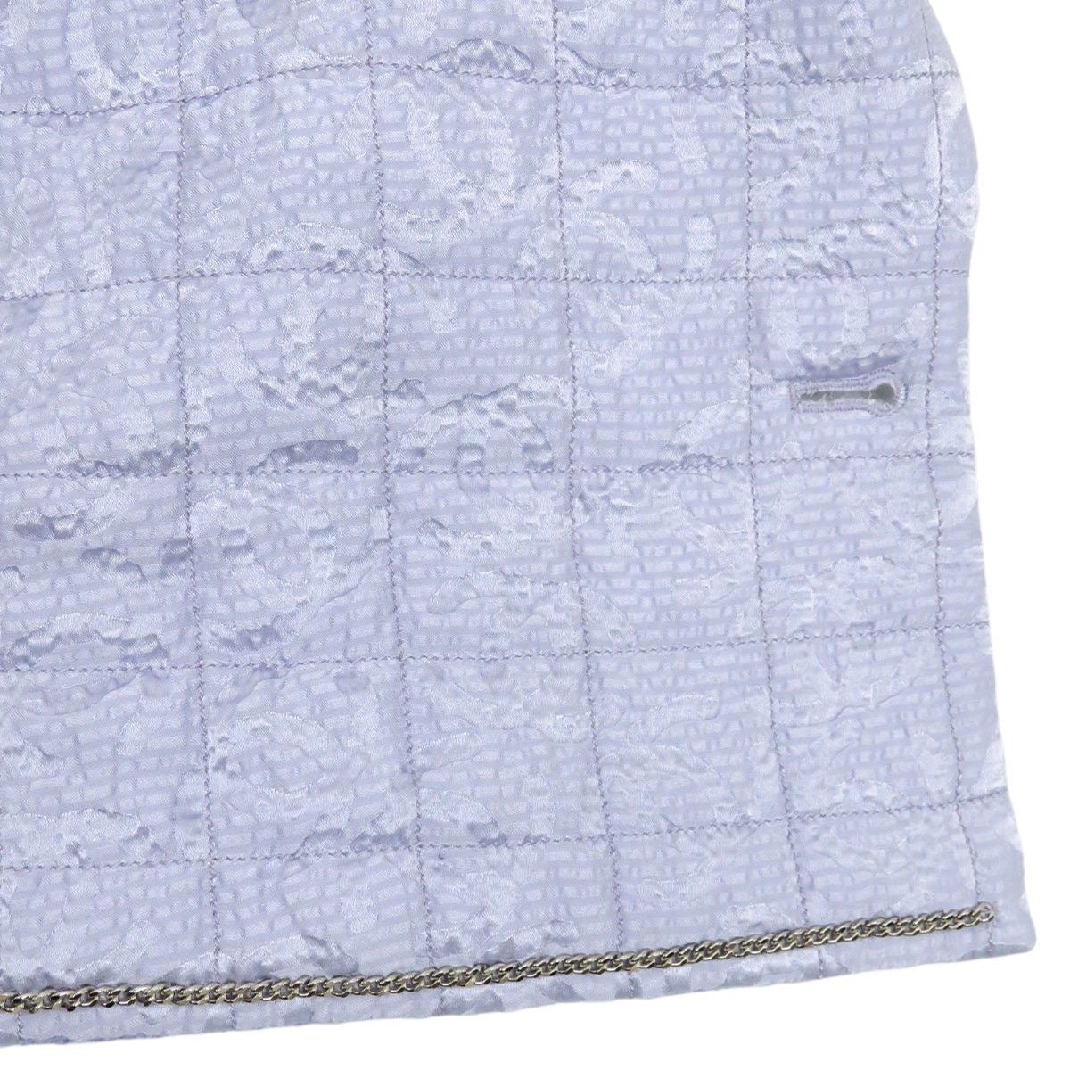 CHANEL Coco Mark Tweed Wool Jacket Size 36 Light Purple P71766V63175