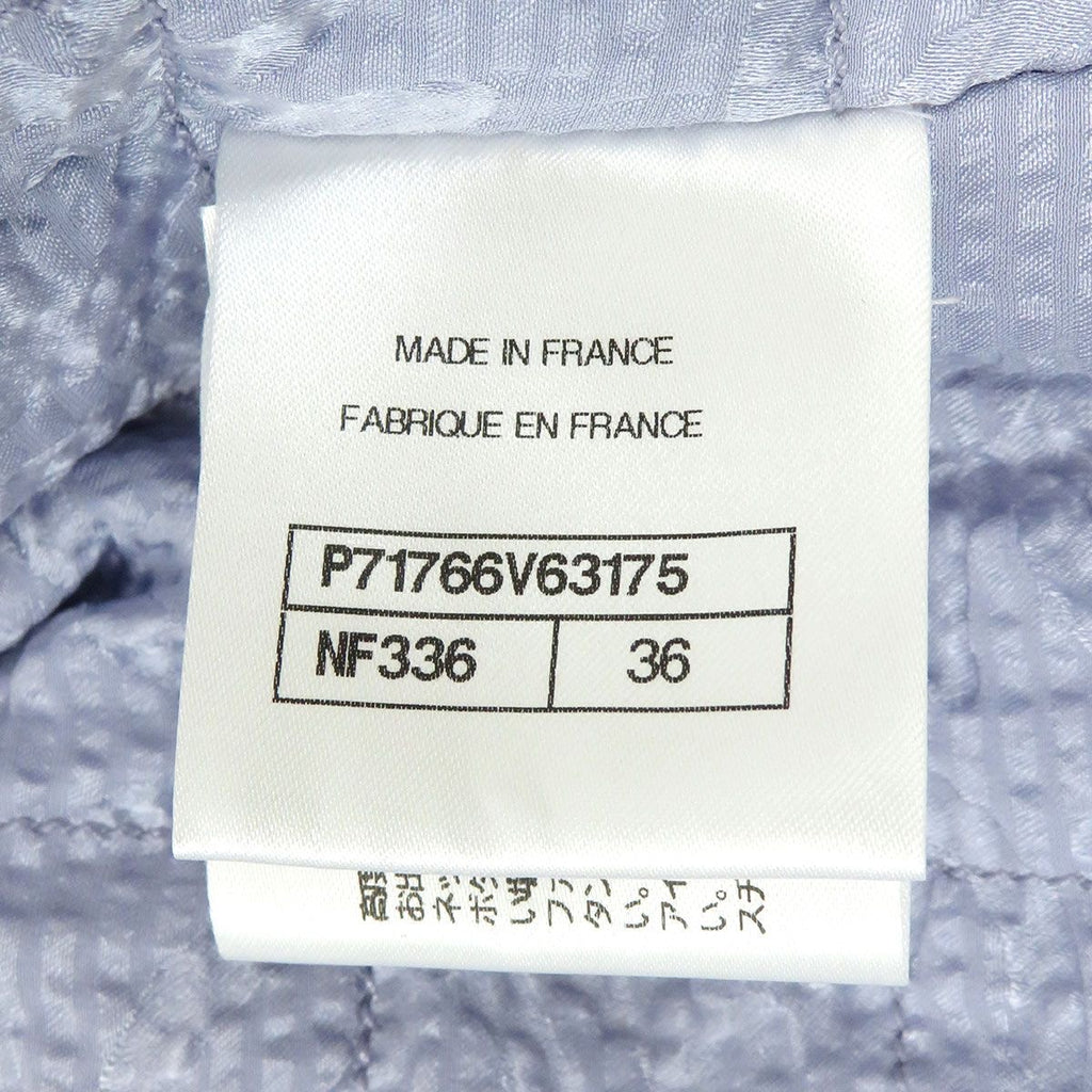 CHANEL Coco Mark Tweed Wool Jacket Size 36 Light Purple P71766V63175