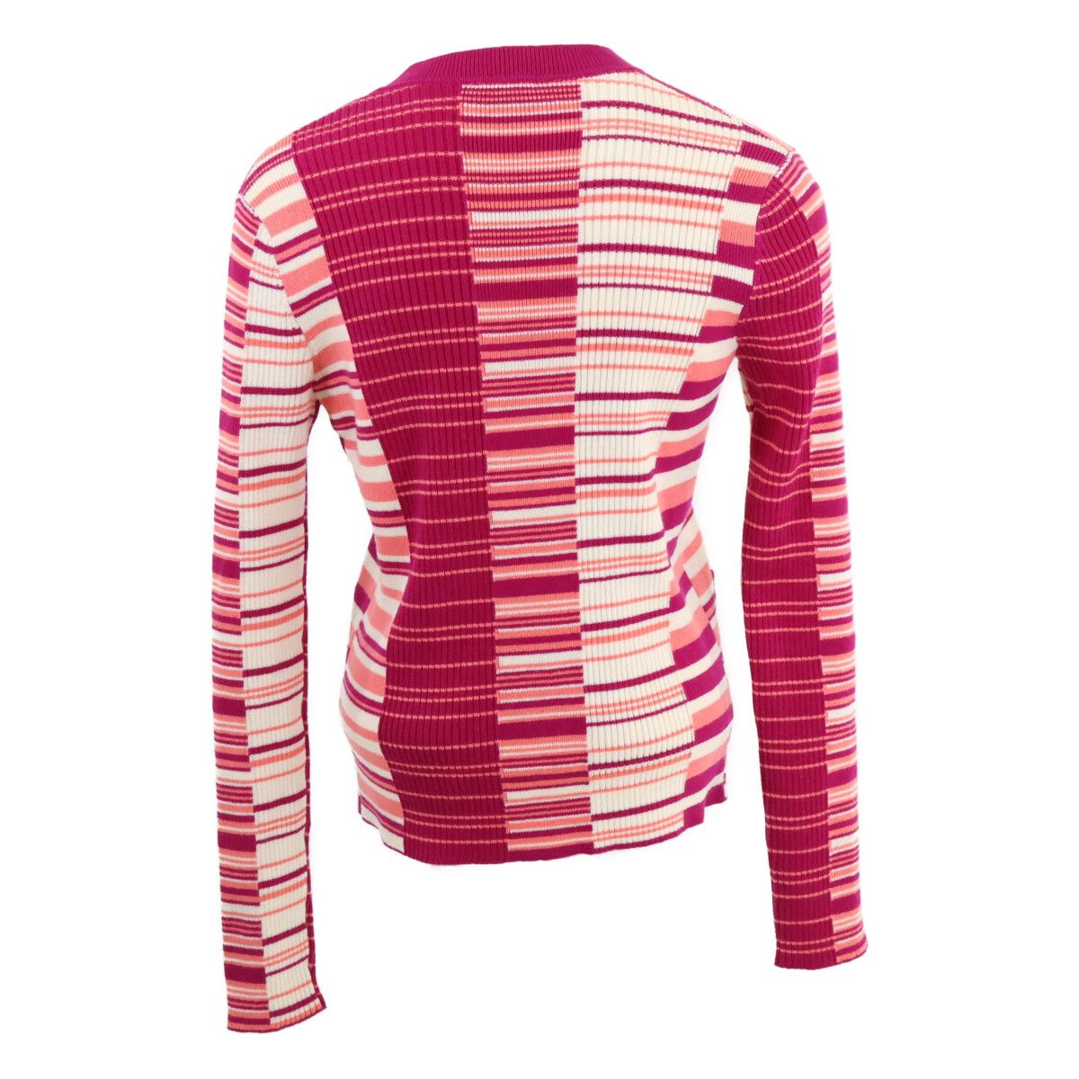CHANEL Border Cashmere Blend Knit Cardigan P62210K47538 / Size 34