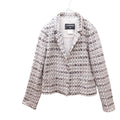 CHANEL 05P Tweed Jacket Silver Button Coco Mark